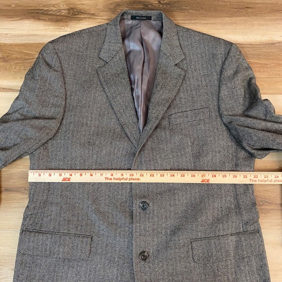 Lauren Ralph Lauren Blazer Mens 44L Wool Jacket Herringbone - Picture 5 of 13